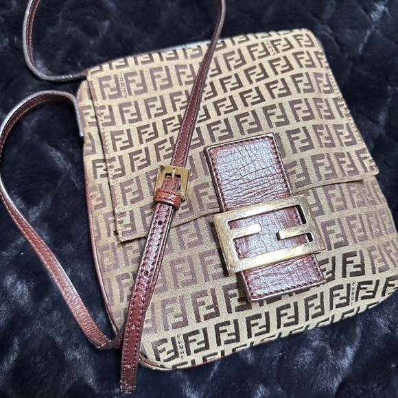 FENDI Zucchino small Crossbody Bag - Picture 3 of 14